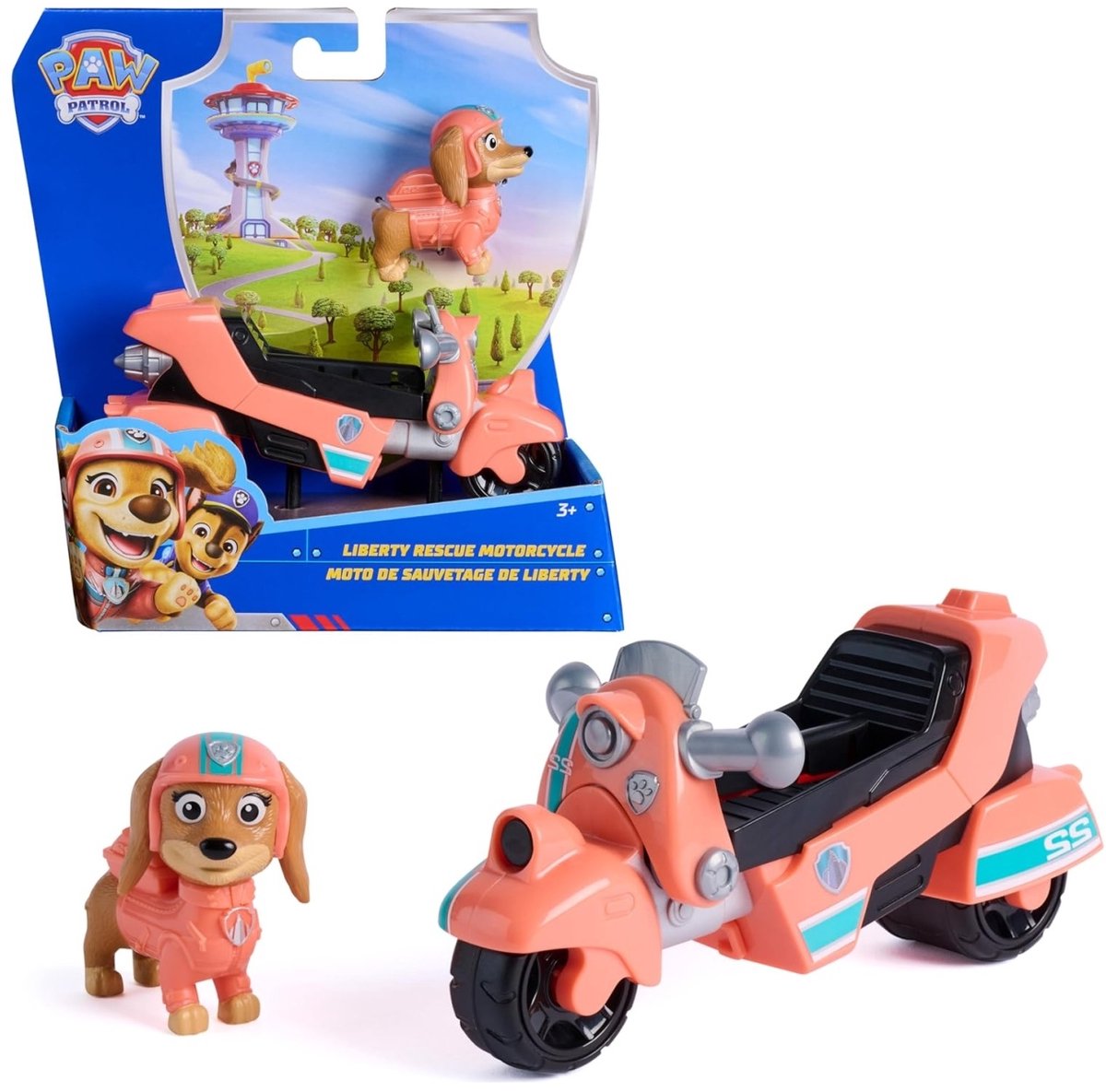 PAW Patrol - Liberty Reddingsmotor - Speelgoedauto met speelfiguur - Speelgoedvoertuigen — afbeelding 8