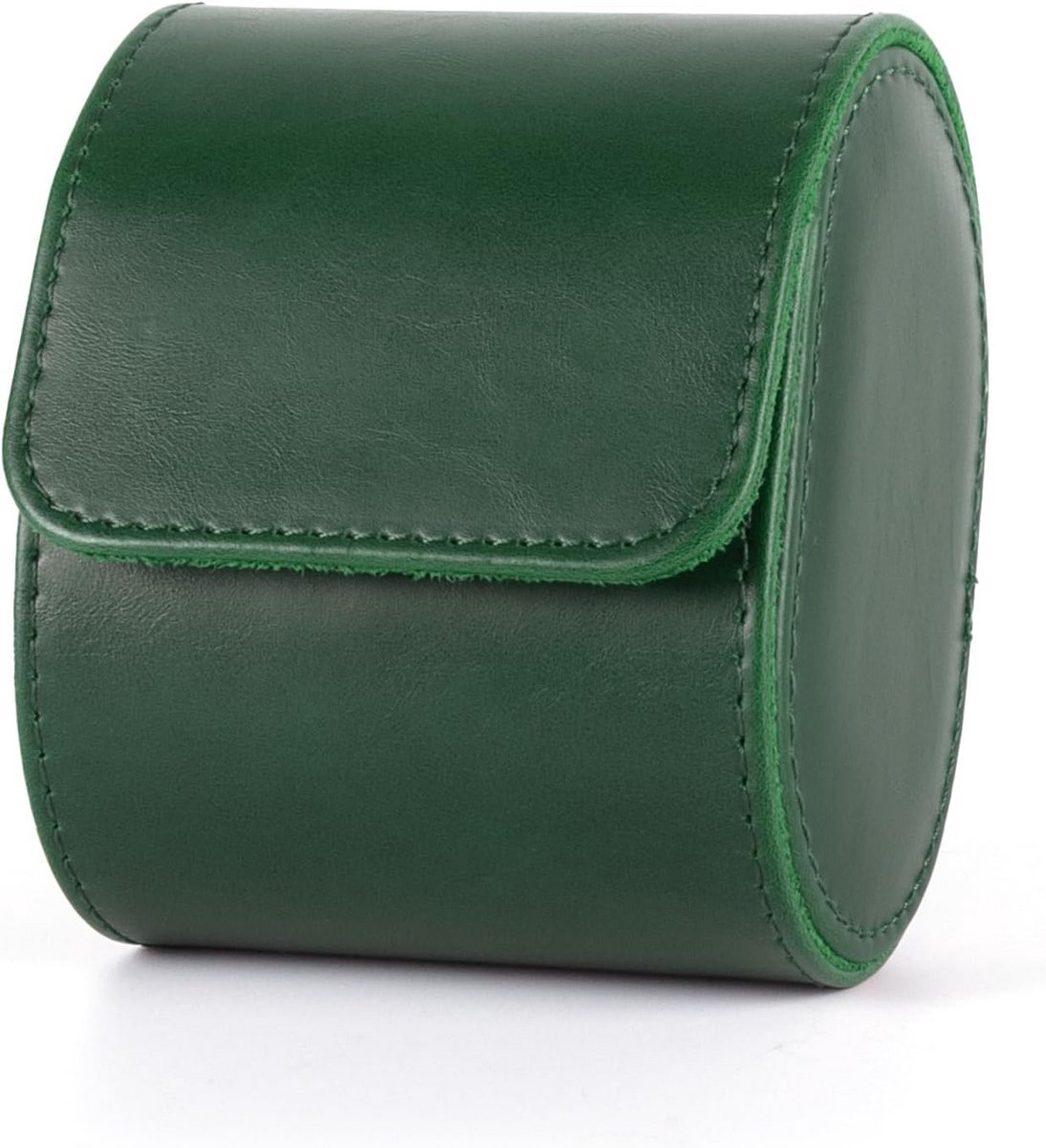Luxe Horlogedoos voor Reis en Opslag, Vintage Groen Leer