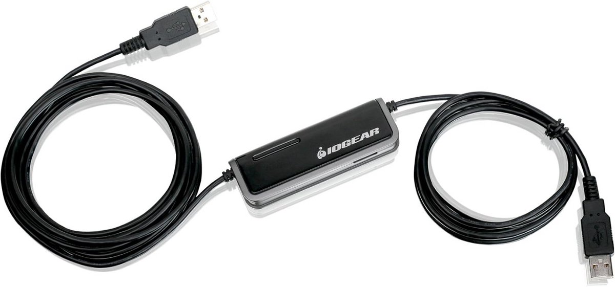 2-Poorts USB KVM-Switch voor Laptops met Bestandsoverdracht