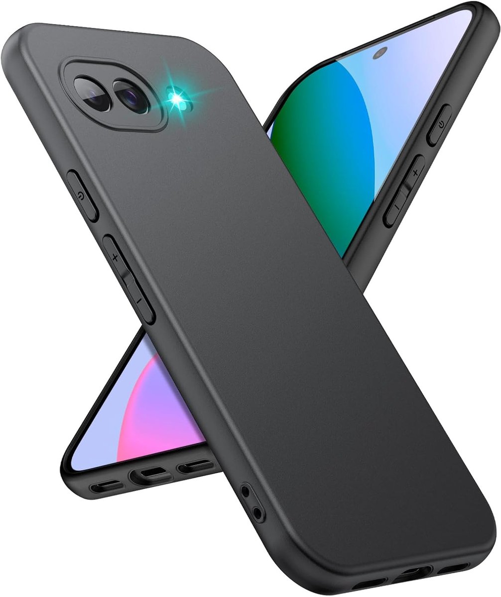 Zwart TPU Hoesje Geschikt voor Google Pixel 10a - Back Cover Case - Lichtgewicht - Ultra Dun - Flexibel - Zacht