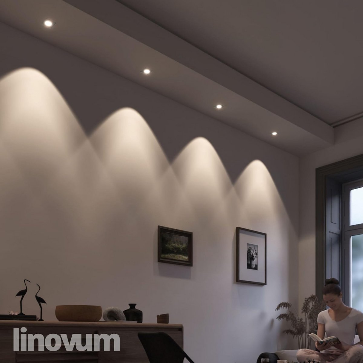 Set van 10 Hoekige Inbouwspots Wit voor GU10 en MR16 Zonder Lamp