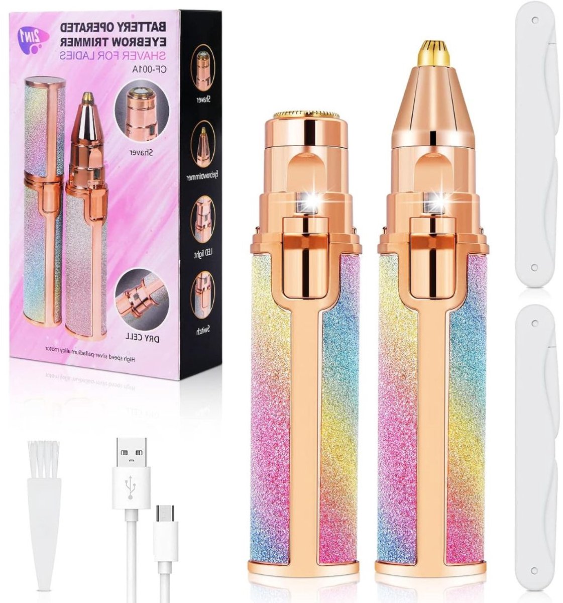 REN® Epileerapparaat dames - Epilator Gezicht & Lichaam - Ladyshave – Veelkeurig - 16cm x 9cm x 4cm