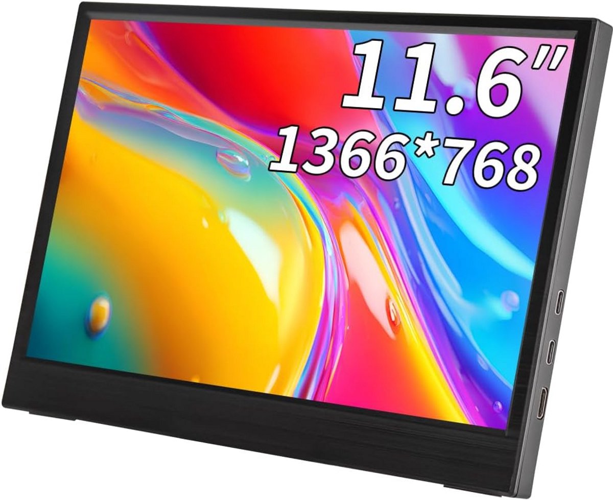 11,6 inch Draagbare Monitor HD IPS Tweede Scherm voor Laptop USB-C HDMI