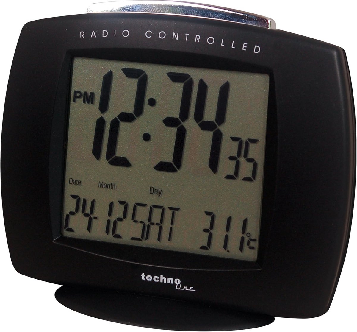 Digitale Wekker met Radiogestuurde Tijd, Binnentemperatuur en Datumweergave