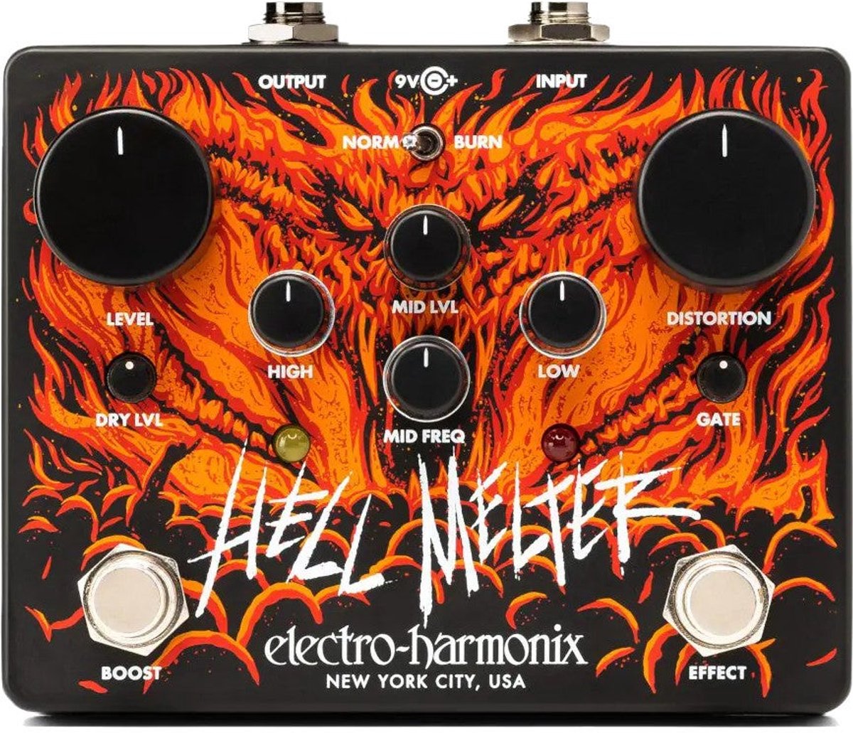 Electro Harmonix Hell Melter Advanced Metal Distortion effectpedaal