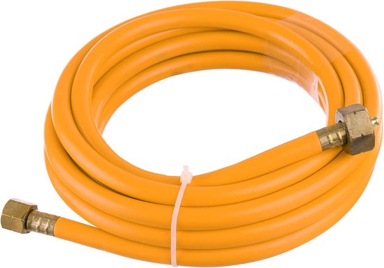 Gasslang Propaan Butaan – 1/2” R Naar 1/4” LKS – 150 Cm – 8 Mm Diameter – Fabrieksverzegeld