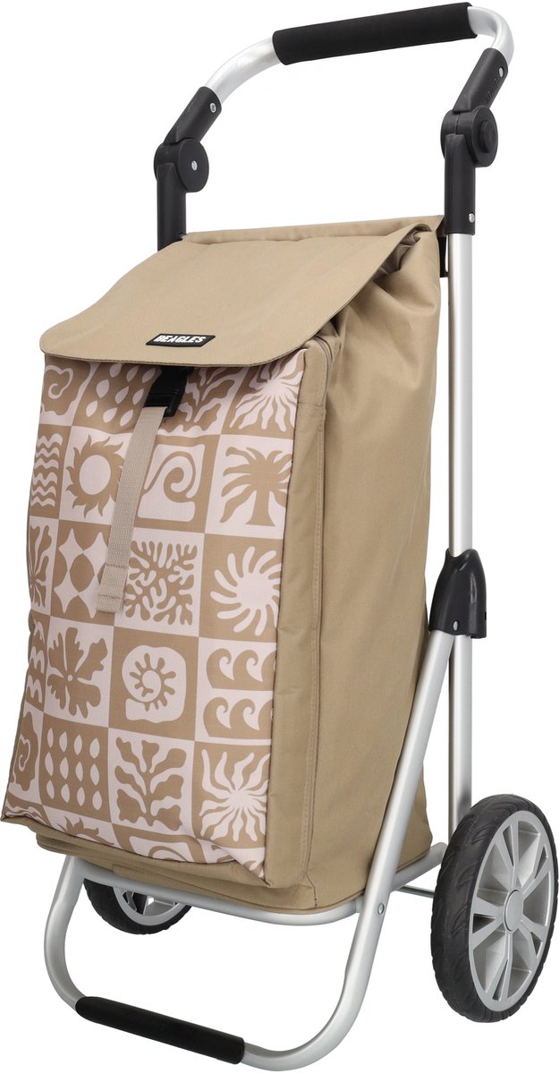 Beagles Alberic Boodschappen trolley - Taupe ruit