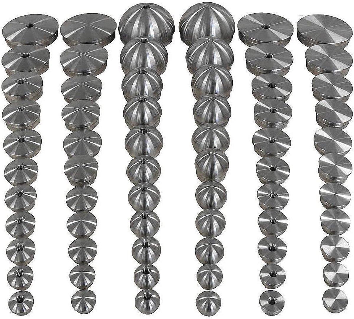 4x RVS Eindkappen Plat voor Buis 60,3 mm Buiten-Diameter Wanddikte 2 mm