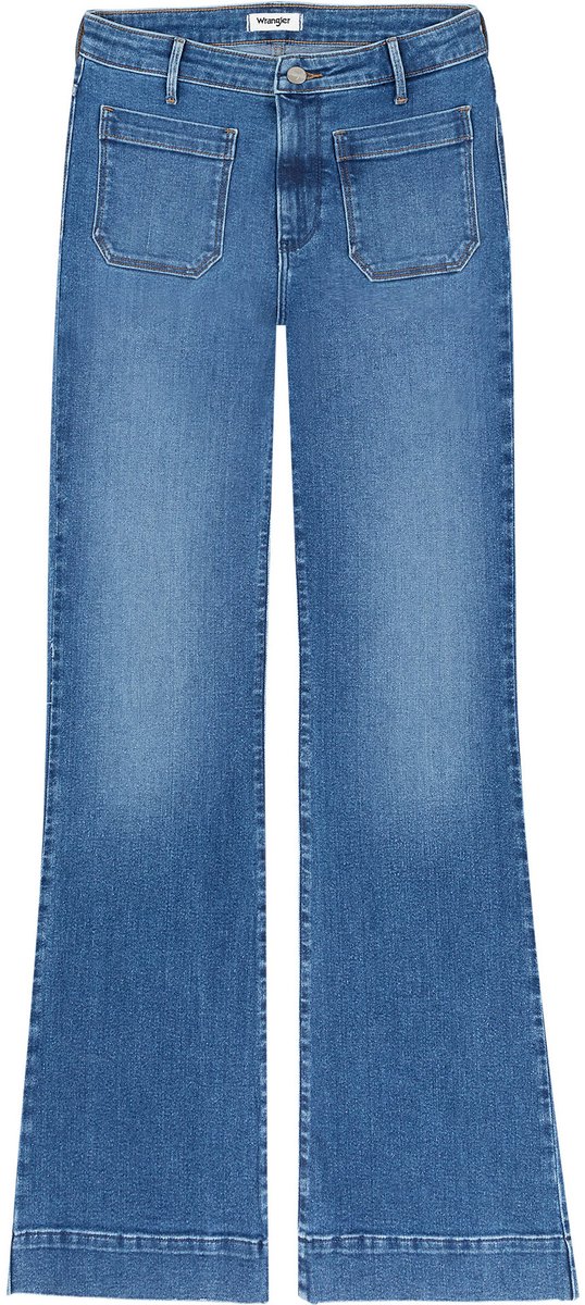 Jeans flare vrouw Wrangler Blauw