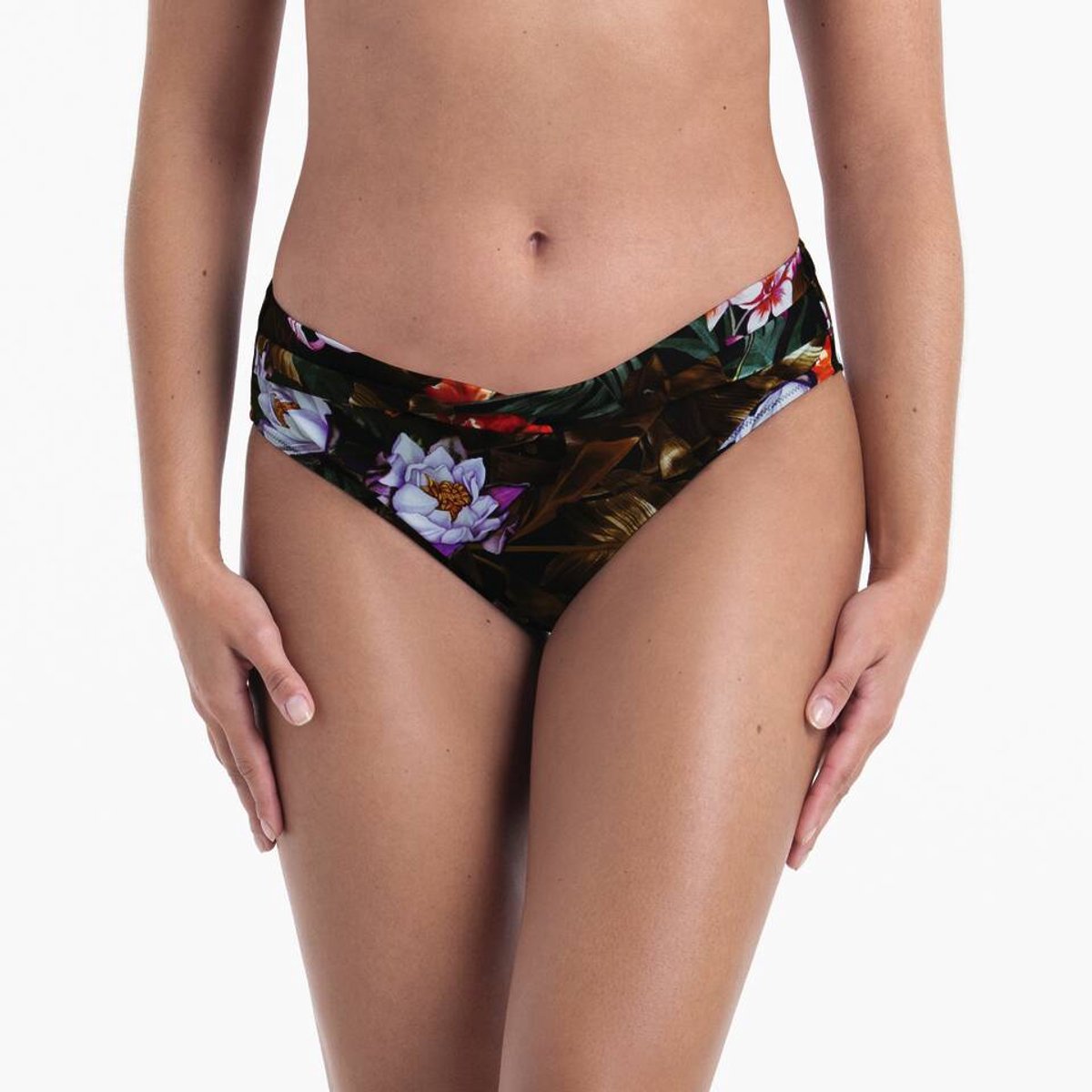 Anita Comfort Botanical Love Bikini Slip 8401-0 Dark Olive/Black - maat 42
