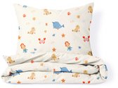 Petite Amélie Dekbedovertrekset – 140x200 cm – 100% Biologisch Katoen - Océan