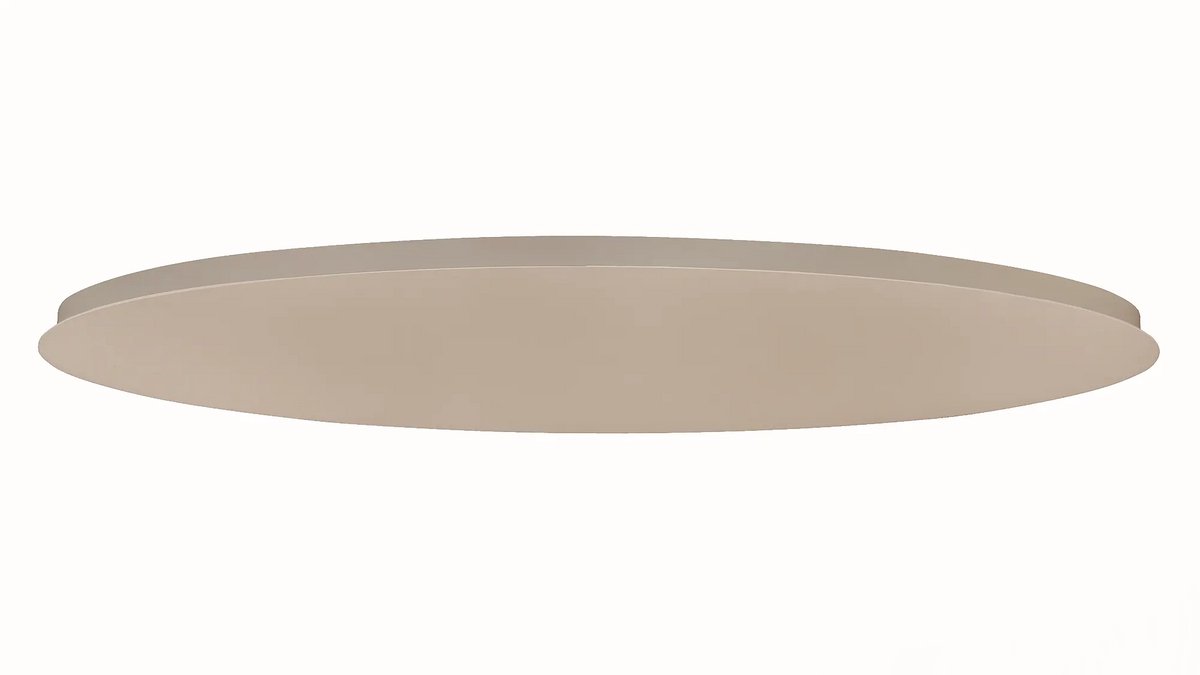 Highlight - Plafondplaat ovaal 100 x 35 cm zonder gaten beige