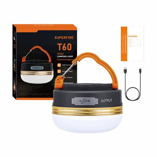 Superfire Campinglamp T60-A, 2,5W van SUPERFIRE — afbeelding 2