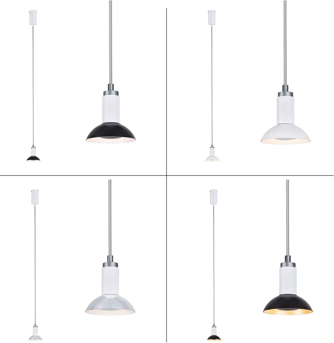 Dimbare Hanglamp Runa Wit Grijs Woonkamer GU10 Verlichting