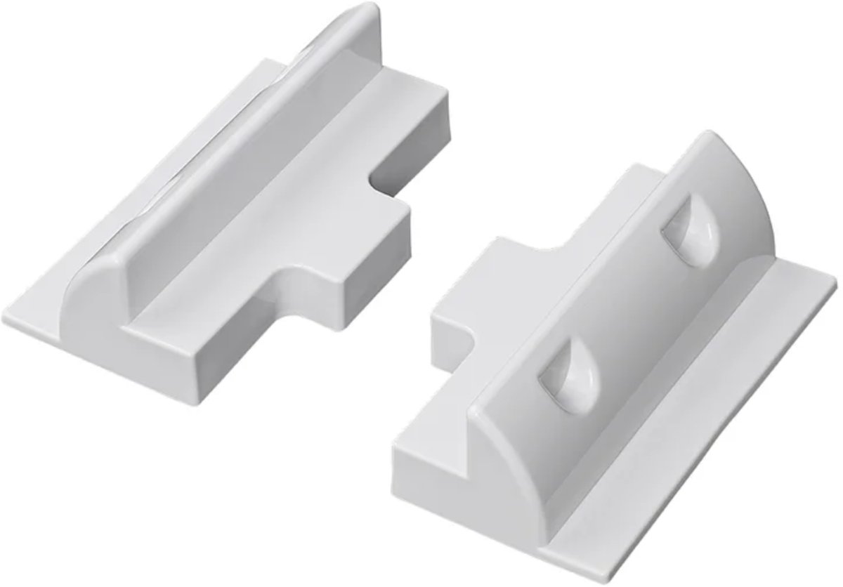 Proplus Witte tussensteunen voor zonnepaneel set van 2, 5,7 x 18 x 11,1 cm, stevige montage
