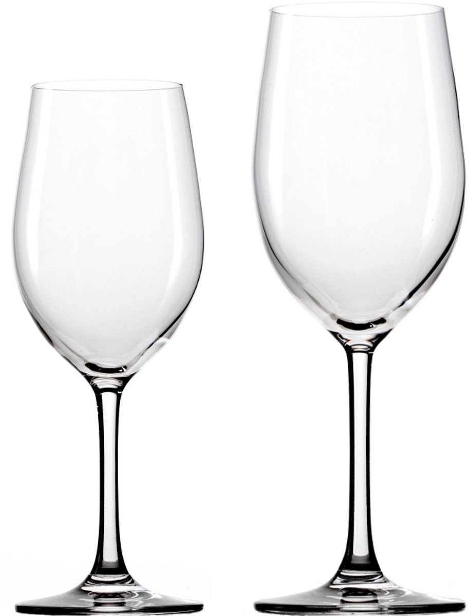 Stölzle Lausitz – Classic – Wijnglazen Set – 12 stuks - 37 cl & 45 cl – Rode & Witte wijn - Glazenset