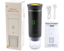 Allero Draagbare Capsule Koffiemachine - Draagbare Espresso Machine - Koffiemaatje - Portable Espresso Machine - 3-in-1 -