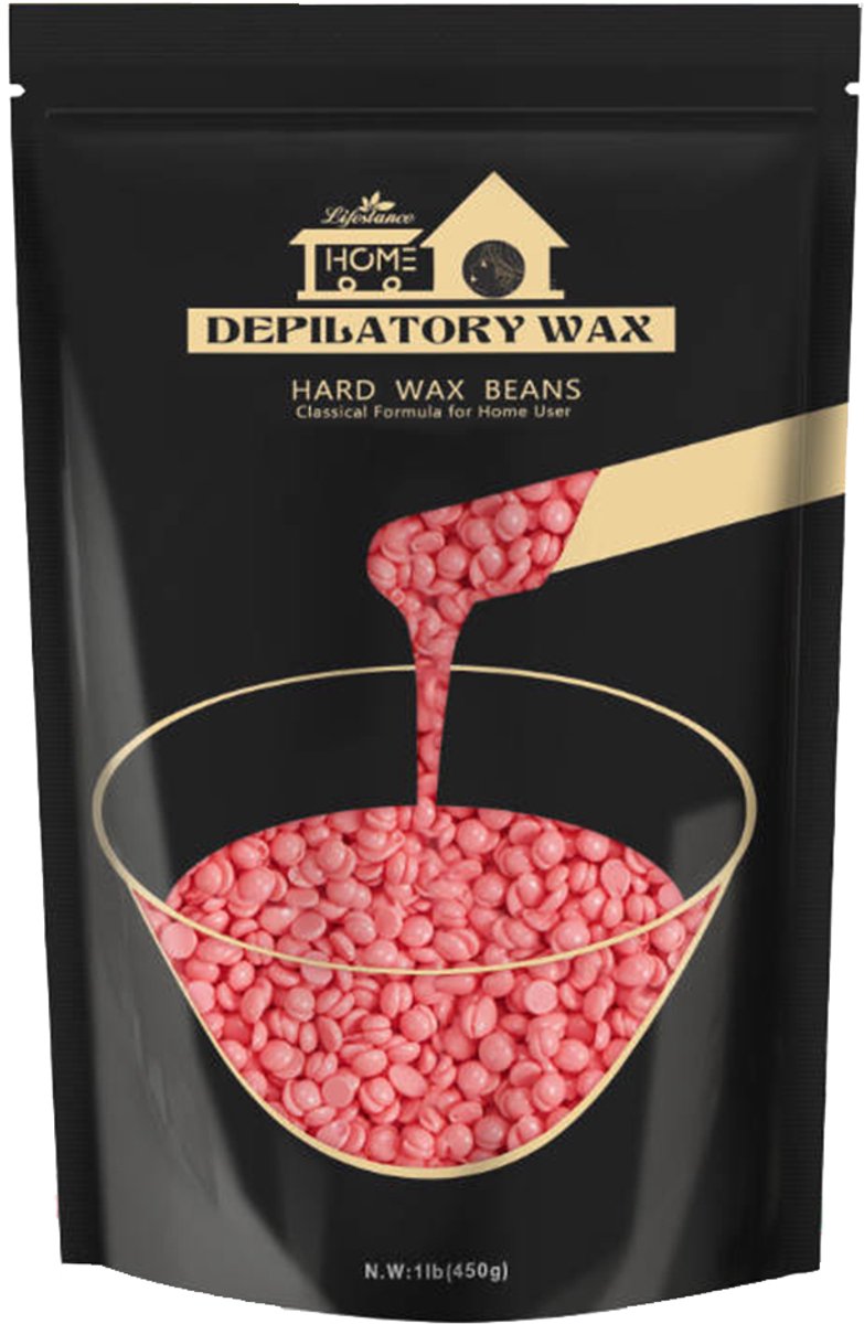 Lifestance Wax beans - Pink Rose - Parels - Wax bonen - Ontharen - Harsen - Waxen - 450 gram