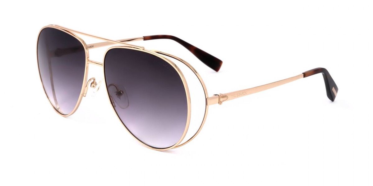 Trussardi STR458F Gold 59/15/135 WOMAN Zonnebrillen