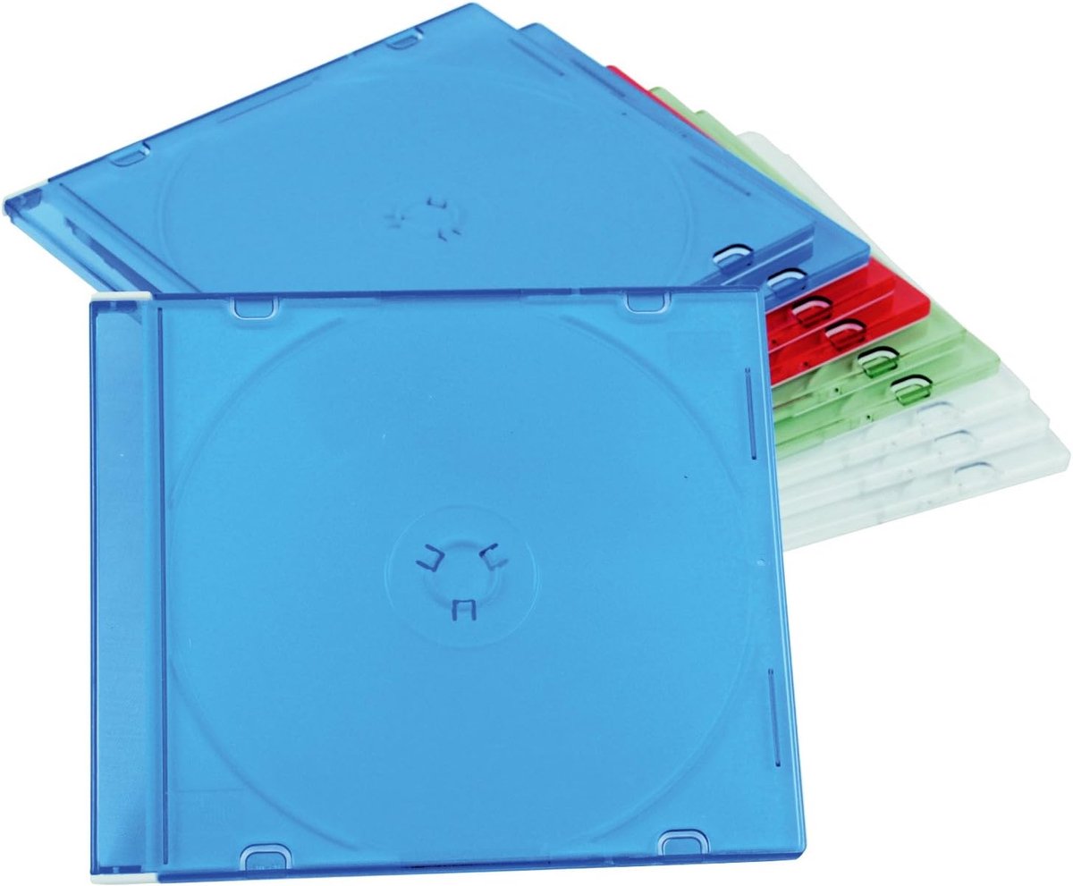CD Hoesjes - DVD Hoesjes - Opslag Media - Slimline Ontwerp - Standaard Formaat - Multi Color