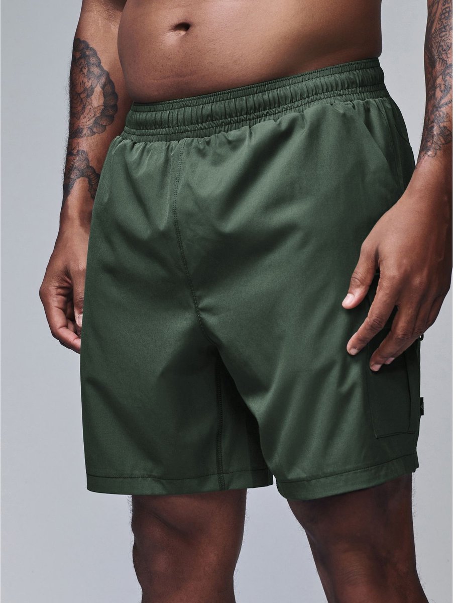 Next - Heren - Active cargo gym trainingshorts - Groen