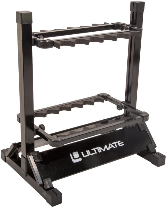 Ultimate Aluminium Hengelrek Zwart 12 Hengels - Hengelrek