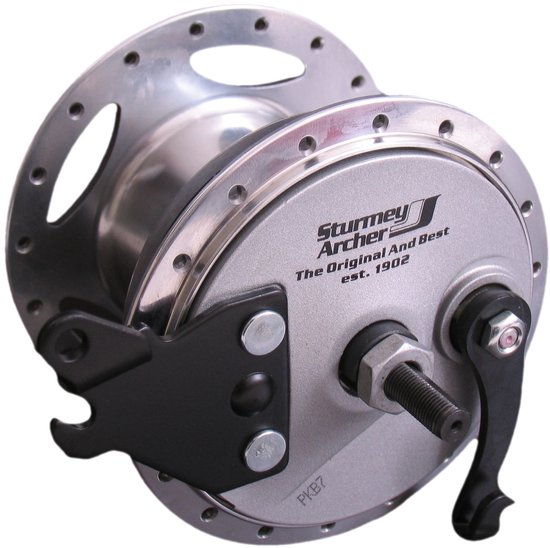 Sturmey Archer Xl-rd3 Trommelrem Achternaaf 36g 3sp Zilver — afbeelding 3