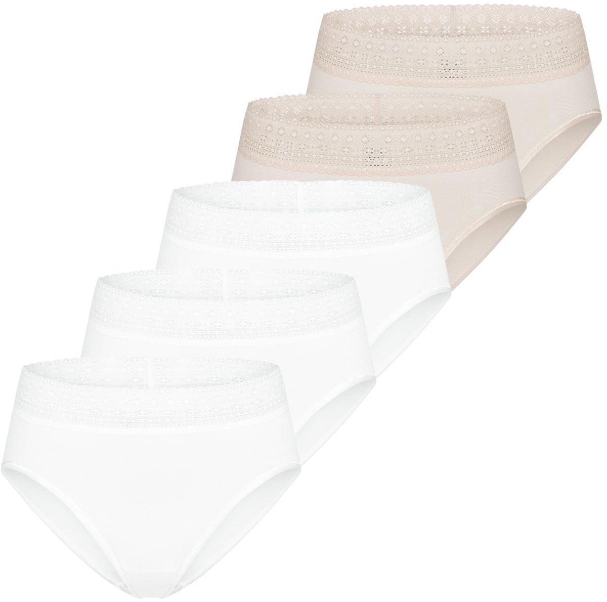 Mey Dames taille pants 5 pack Modal Lace