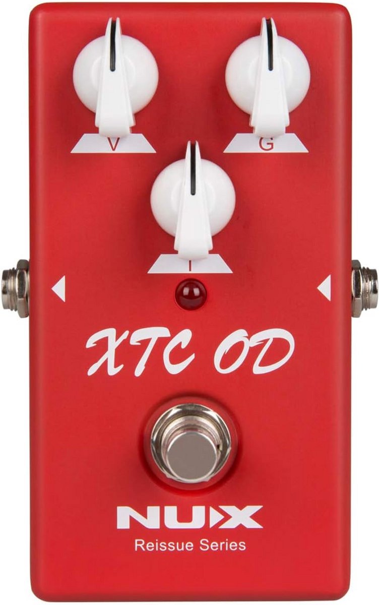 Gitaar Effect Pedaal - Overdrive Pedaal - Muziek Maken - Rijke Harmonischen - 5x5x17 cm - Rood