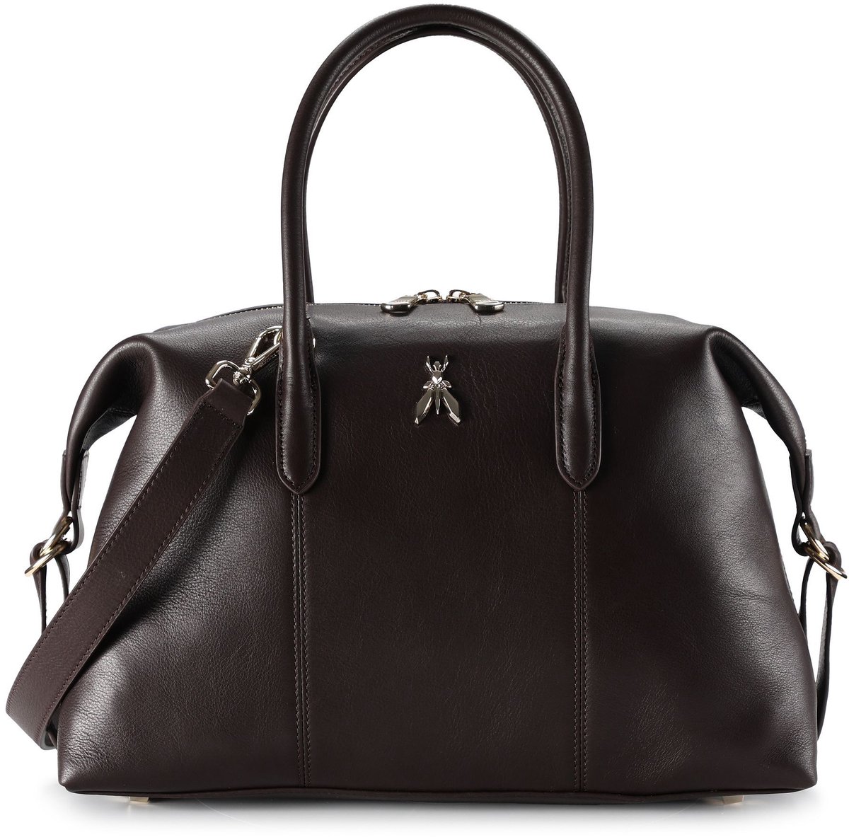 Patrizia Pepe Shopper Tas Leer 35 cm - 11 L - deep chocolate