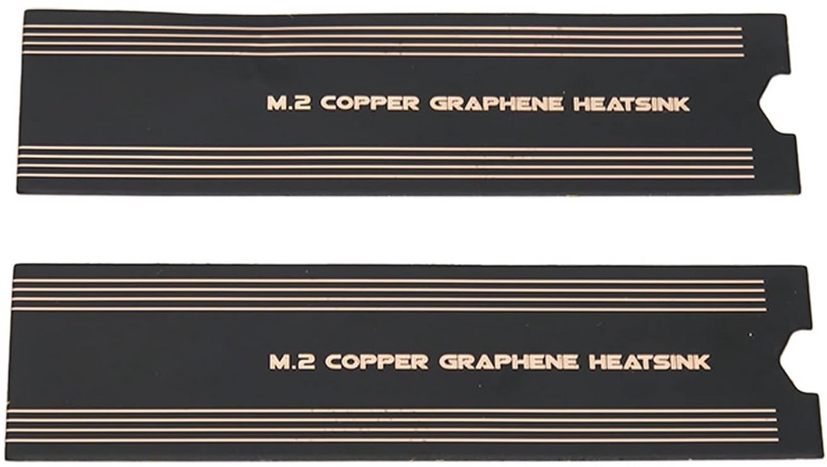 SSD Koeler - M.2 Koelplaat - Oververhitting Voorkomen - Grafiet Koper Folie - 74 x 22 mm