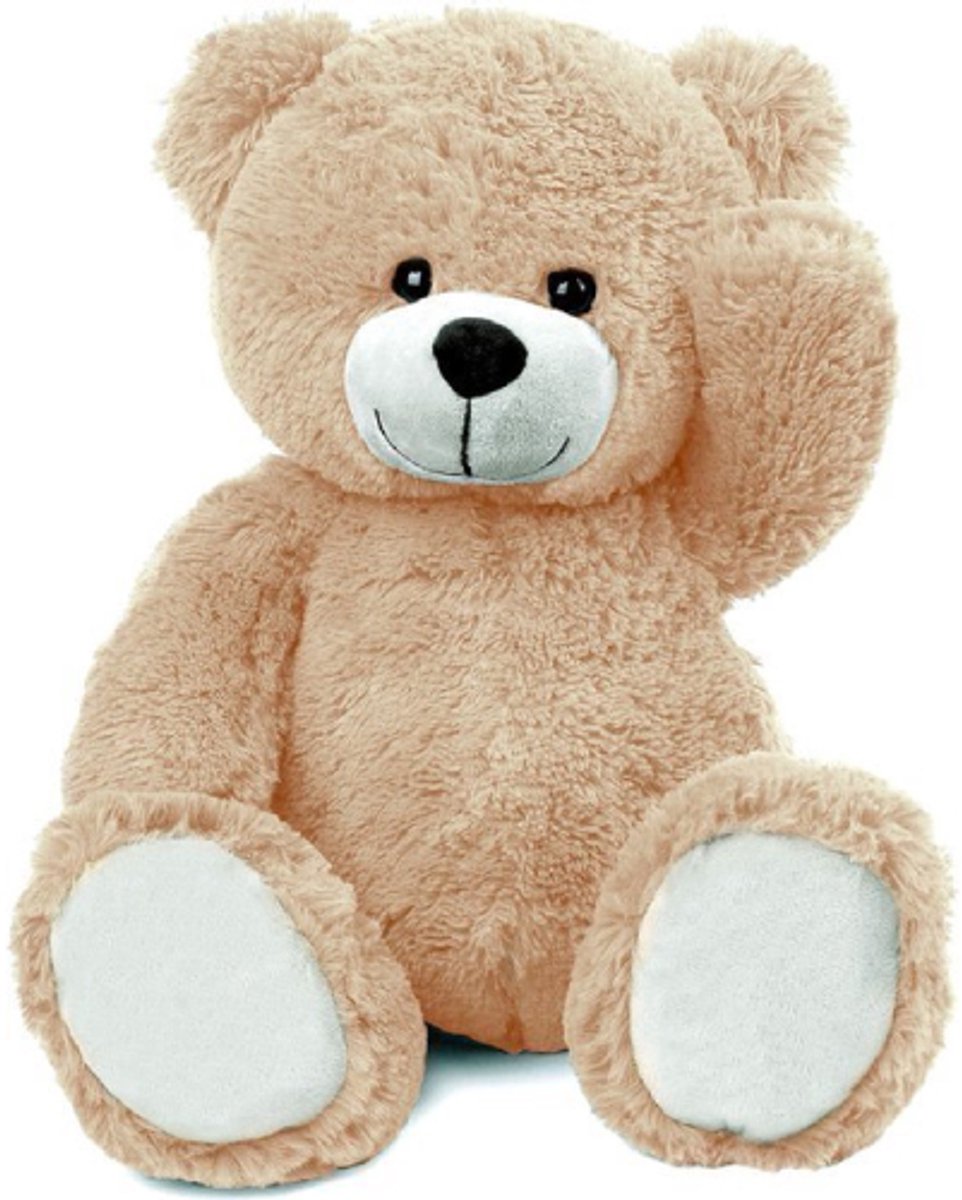 JollyPluche - Knuffelbeer - Beer - Knuffel - Beer - Knuffels - Pluche Beer - Knuffel Beer - Teddy Beer - Licht Bruin - 100 cm — afbeelding 6
