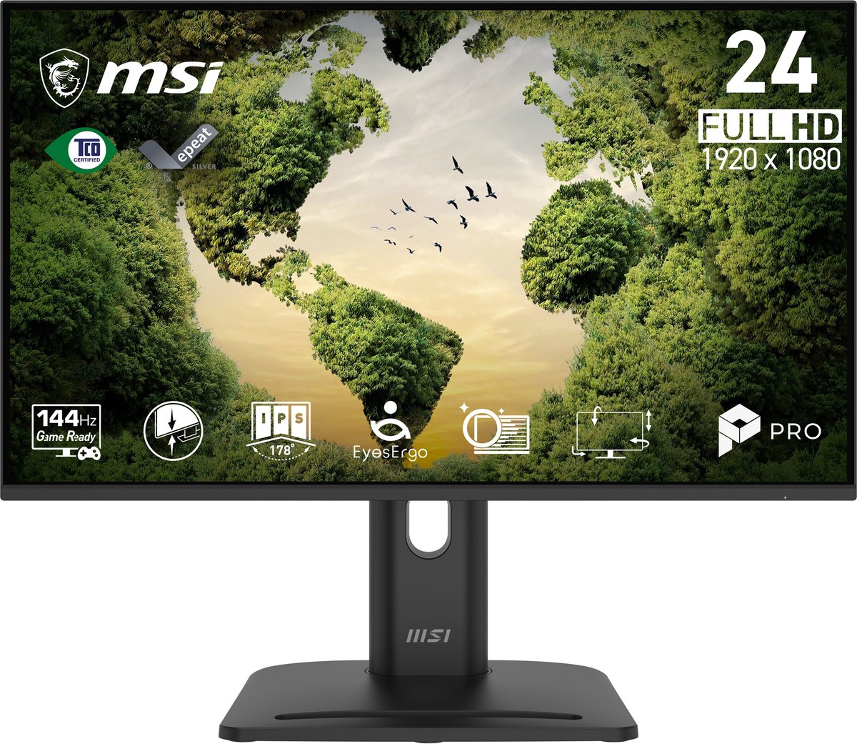 MSI PRO MP245PGN E14 - Full HD Monitor - 144hz - 24 inch - Speakers