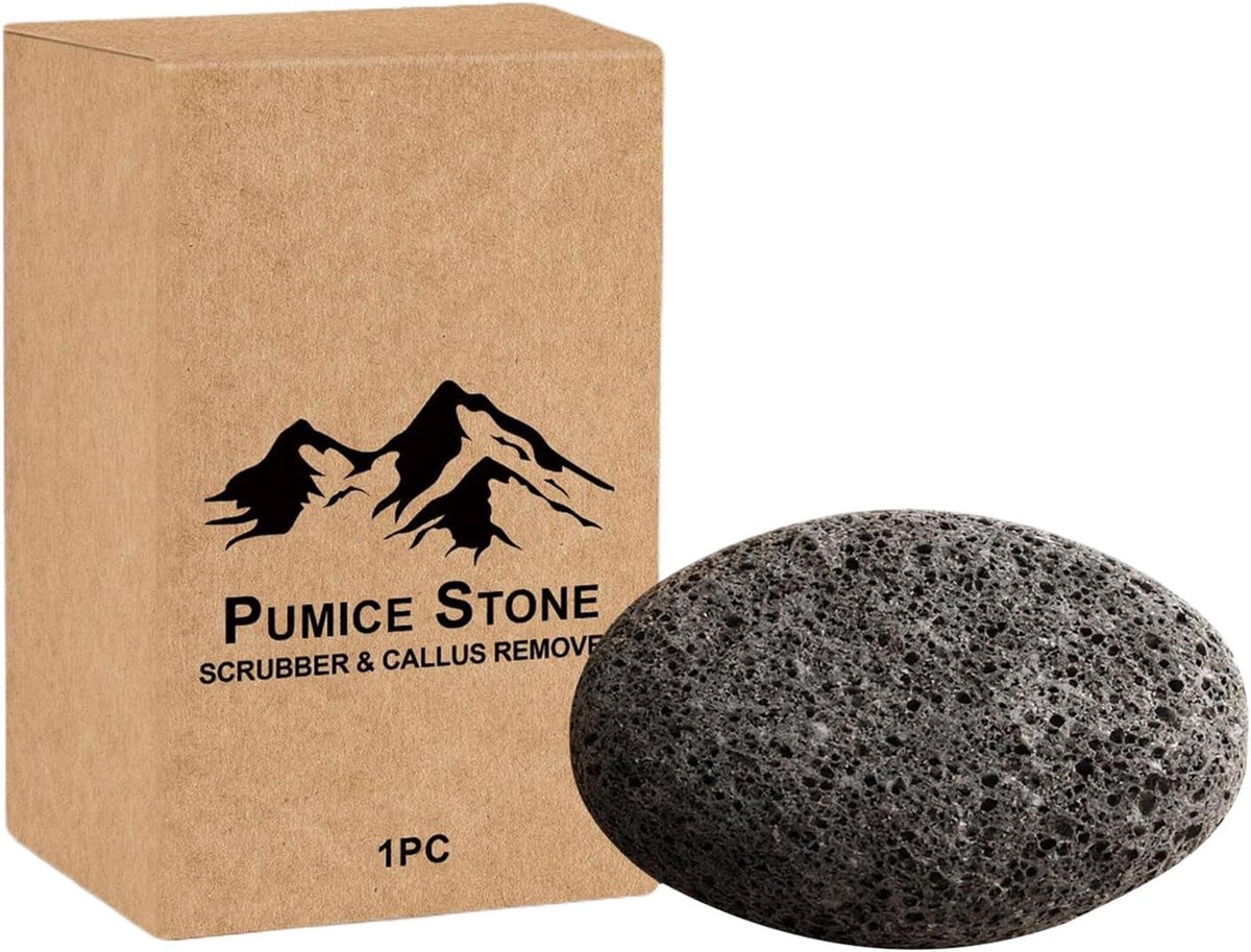 Pumice Stone - Voet Scrub - Huid Gladden - Natuurlijk Dubbelzijdig - 6.7 X 3.5 X 9.5cm