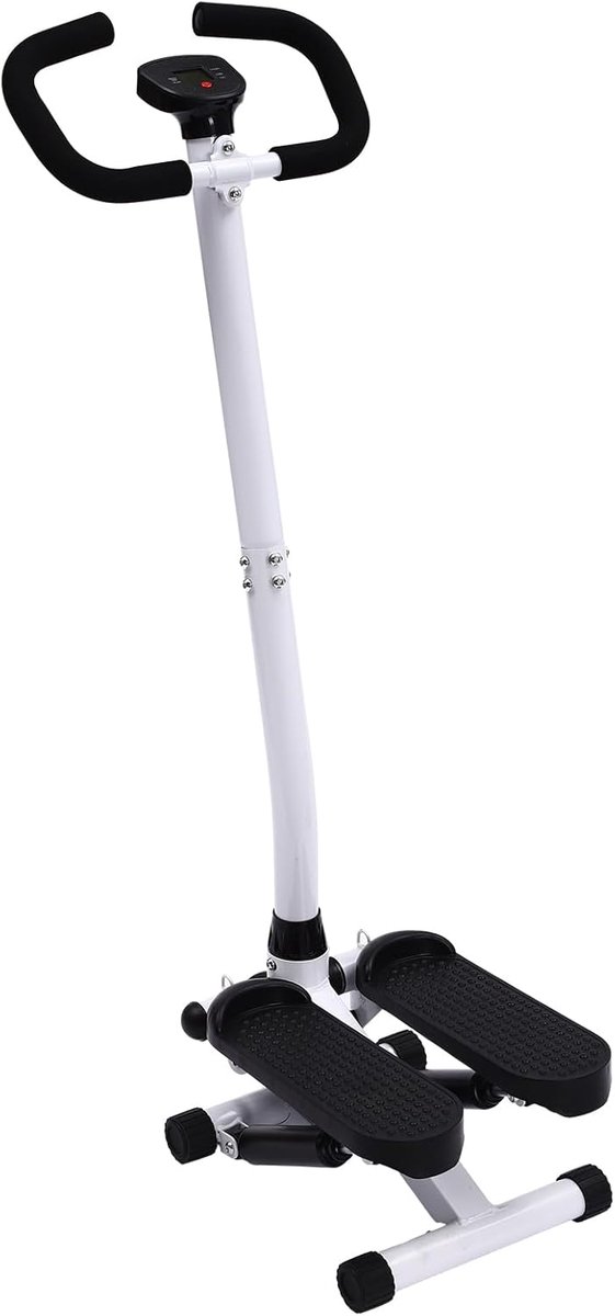 Fitness Stepper - Mini Hometrainer - Cardio Training - Stil Ontwerp - 150 kg Capaciteit - Zwart