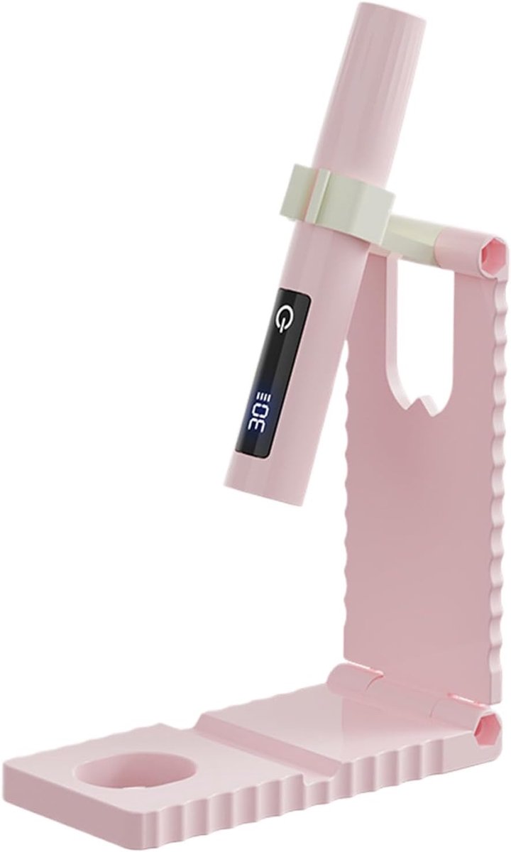 Draagbare Nagellamp - Compacte Uitharder - Snel Nagels Drogen - Oplaadbaar LCD Scherm - 2.8 x 13.1 cm - Roze
