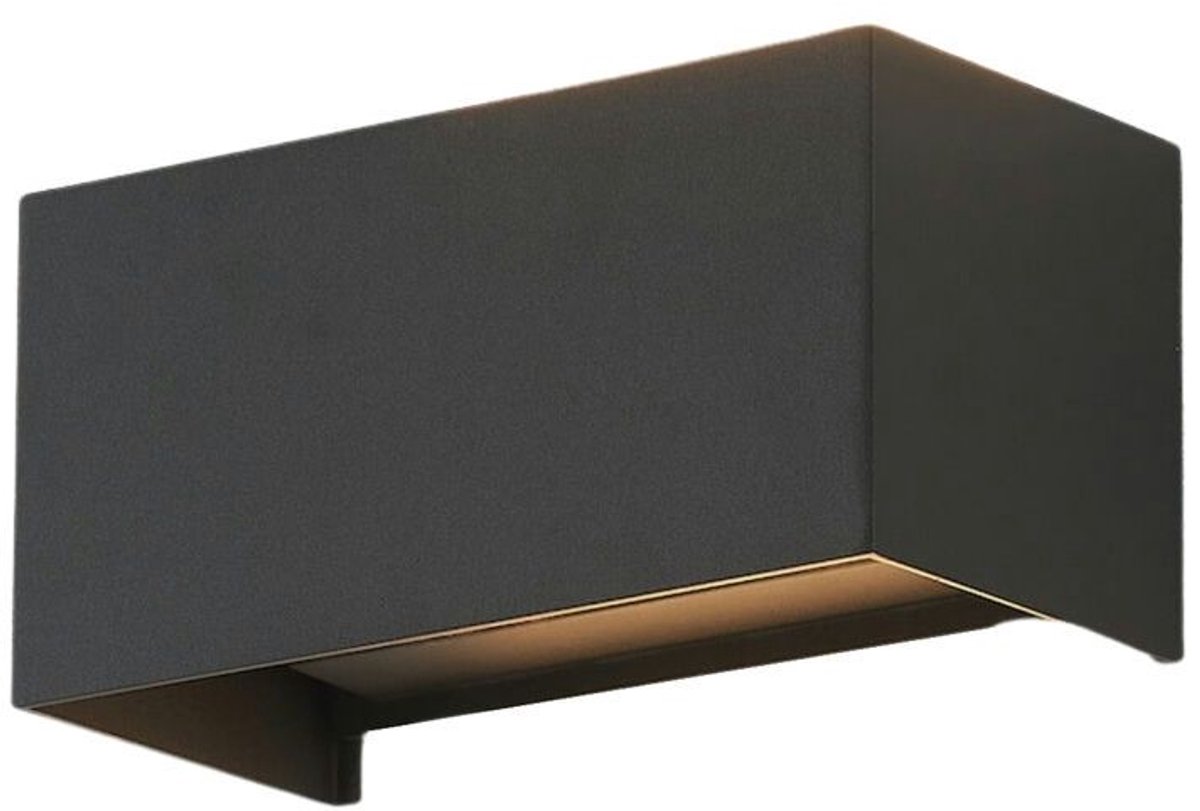 Kosilum - Cubic - Wandlamp - Zwart - Aluminium en acryl