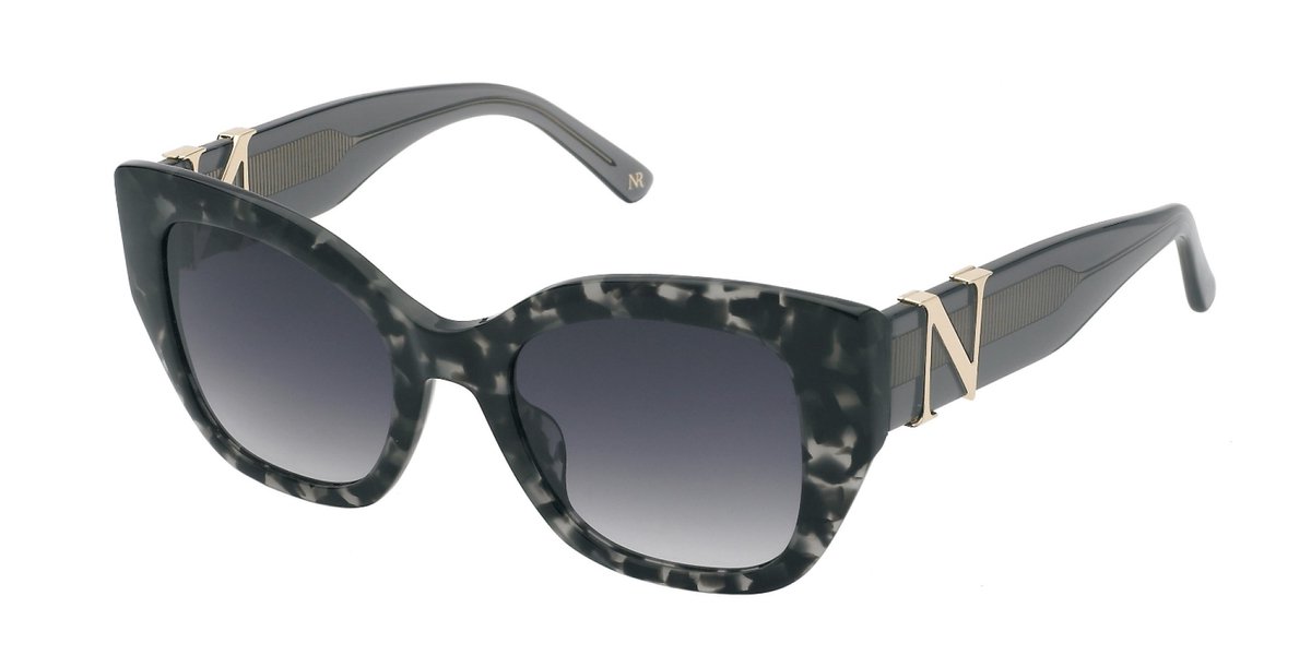 Nina Ricci SNR377 Avana grigio/nero lucido 51/21/140 WOMAN Zonnebrillen