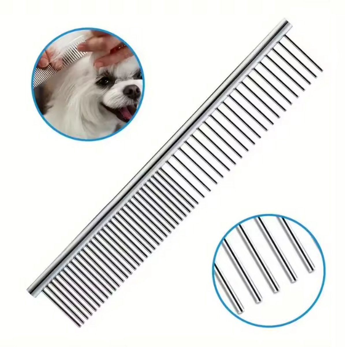 Finnacle - 25 Cm Stalen Hondenkam - Perfect voor Elke Vacht - Krachtig Compact