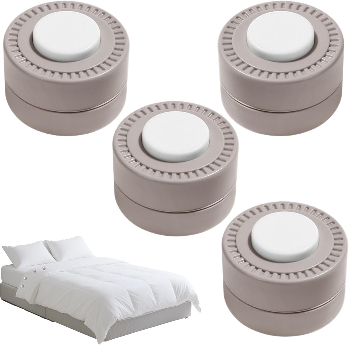 Dekbed Clips - Hoes Bevestiging - Dekbed Vast - Spoorloos Verwijderbaar - 3.7x3.7x2.6cm