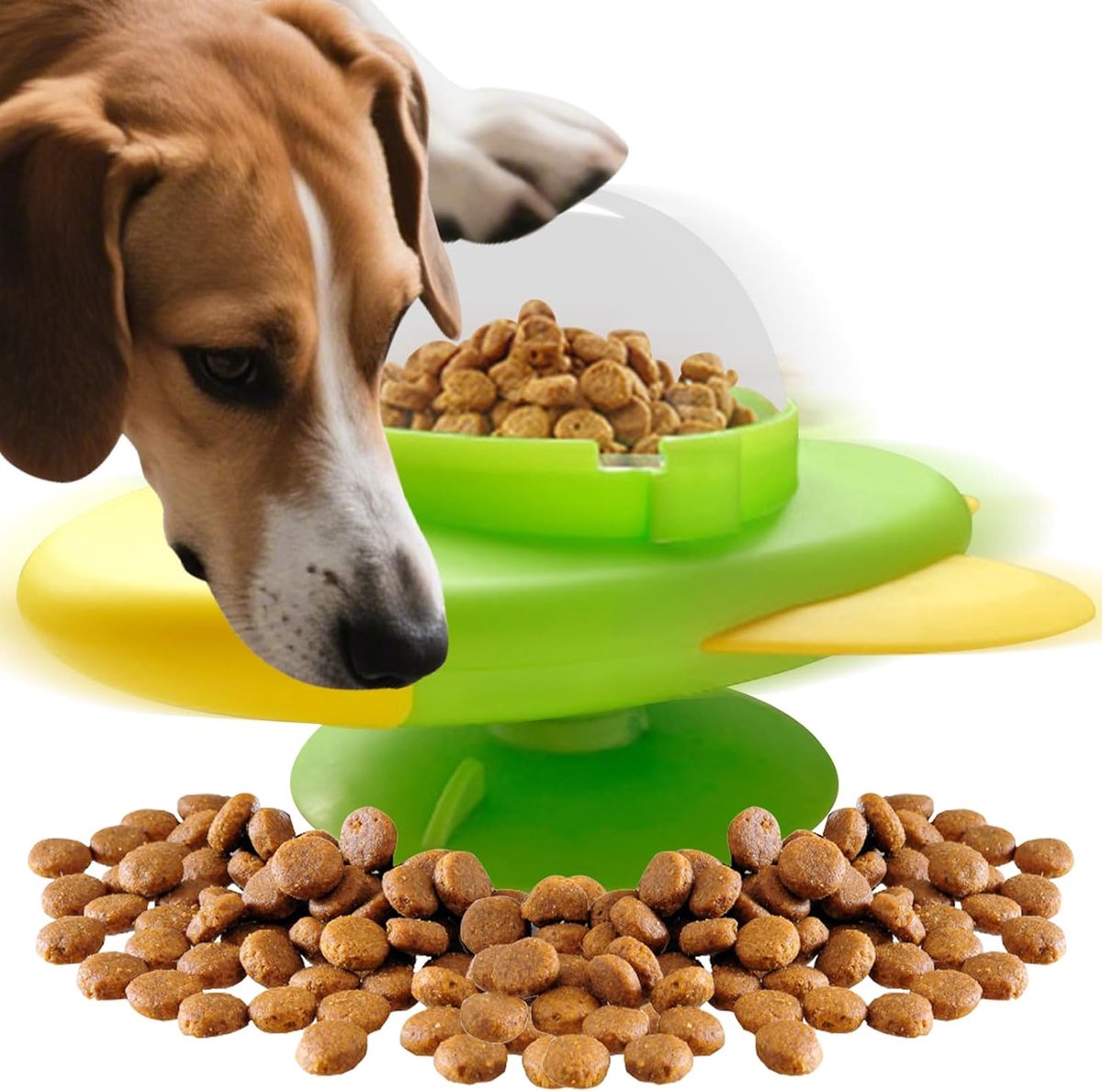 Hondenpuzzel Speelgoed - Voedselbal Hond - Mentale Stimulatie - Langzame Voer Dispenser - 16x135x10cm - Groen