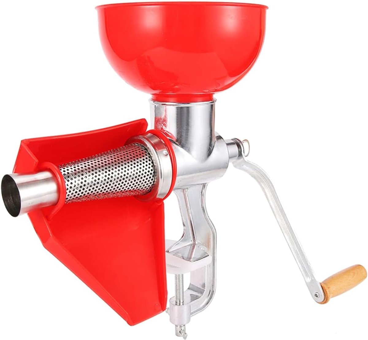 Handmatige Sapcentrifuge - Fruitpers Keuken - Vers Sap Maken - Dikke Aluminium Legering - 27x26x13 cm - Zilverkleurig