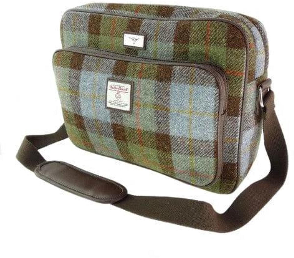Messengerbag Bowmont MacLeod - 28x40x16 - Harris Tweed - Glen Appin of Scotland
