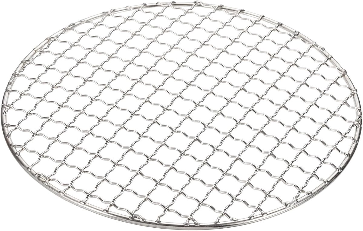 Grillrooster - Rond Rooster - Bakken en Braden - Roestvrij Staal - 20 cm Diameter - Zilver