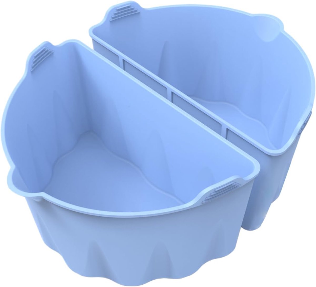 Slowcooker Voeringen Kookgerei Inzetstukken Gescheiden Koken Herbruikbaar Siliconen Materiaal Voor 6-8 QT Lichtblauw