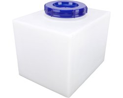 Watercontainer Voedselkwaliteit - Opslagtank Drinkwater - Camper Jacht Gebruik - Geïntegreerd Naadloos Ontwerp - 10 Liter 20x25x19cm - Wit