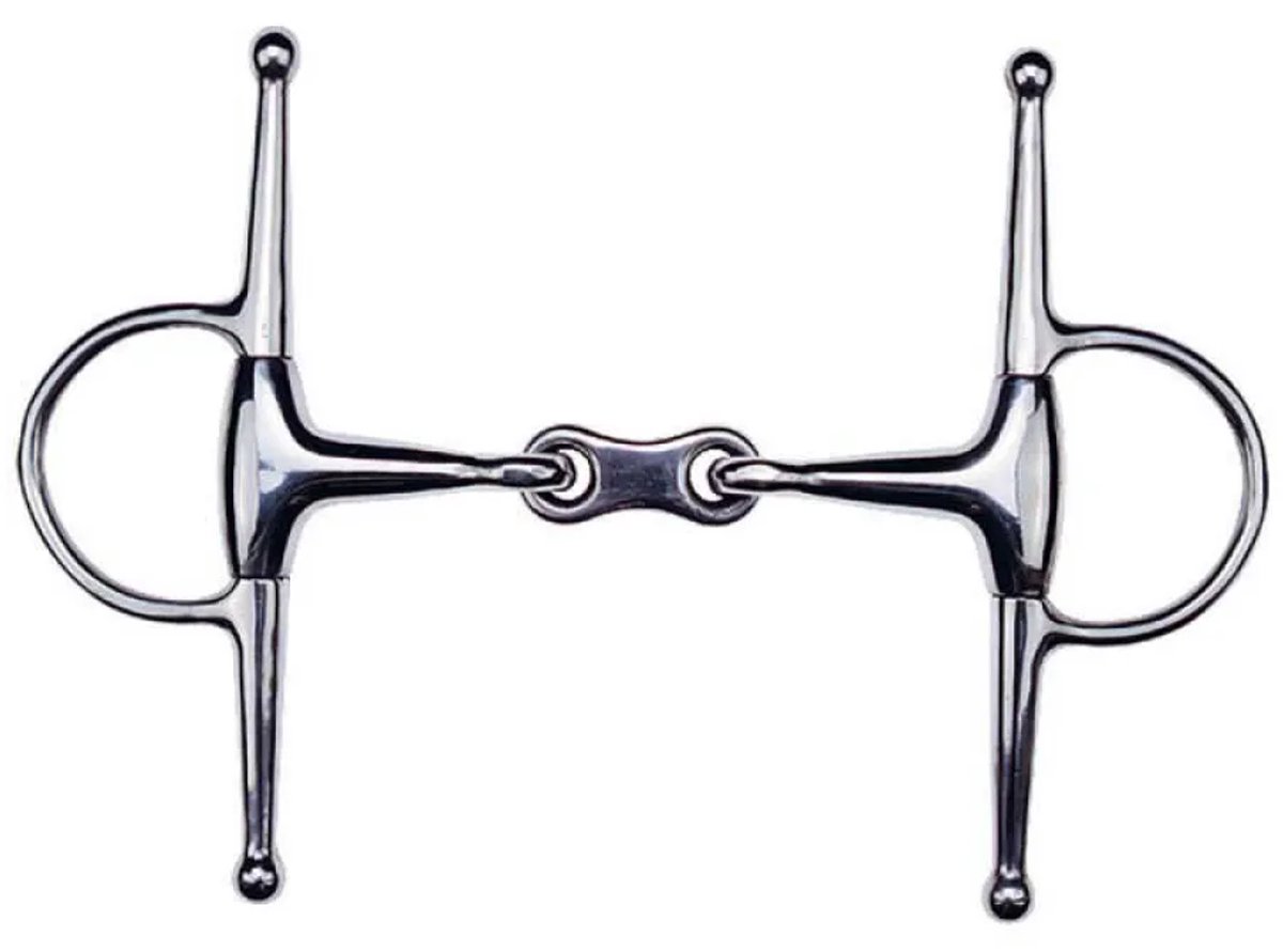 Feeling Bristol Dubbele Breuk Volledige Wangstuk Trens Zilver 13.5 cm