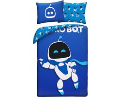 Astro Bot Dekbedovertrek Game - 140 x 200 + 70 x 90 cm - Polyester