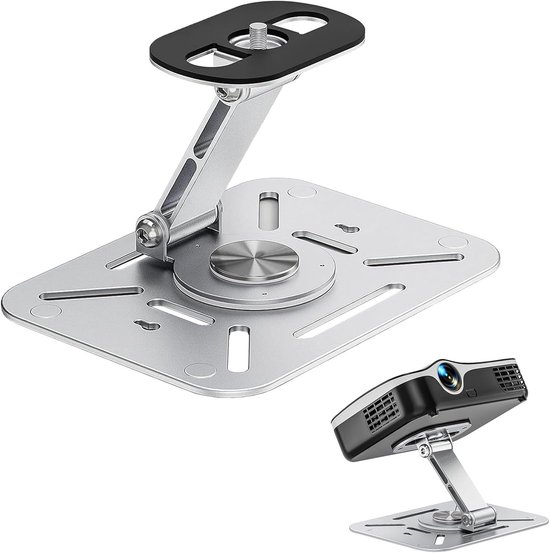 Universele projectorhouder beamer en mini-projector 360° draaibaar wand- en plafondmontage