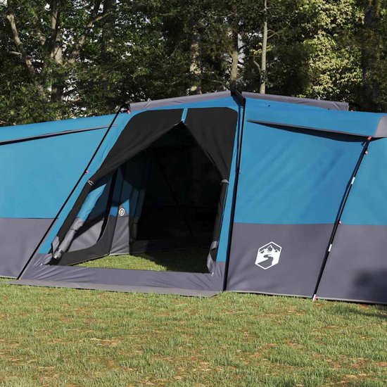 vidaXL - Familietent - 16-persoons - Waterdicht - Blauw - taft van Vidaxl — afbeelding 3